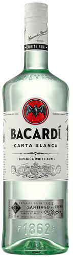 Bacardi carta blanca 37,5% 1L