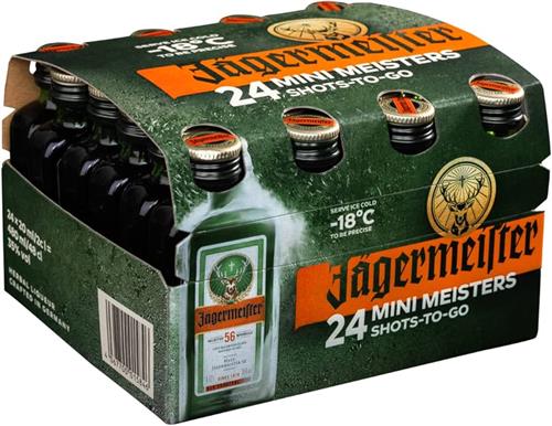 Jagermeister mini Tray 2cl x 24 35%