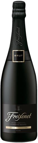 Cava, Freixenet Cordon Negro Brut per fles 75 cl 11,50 alc